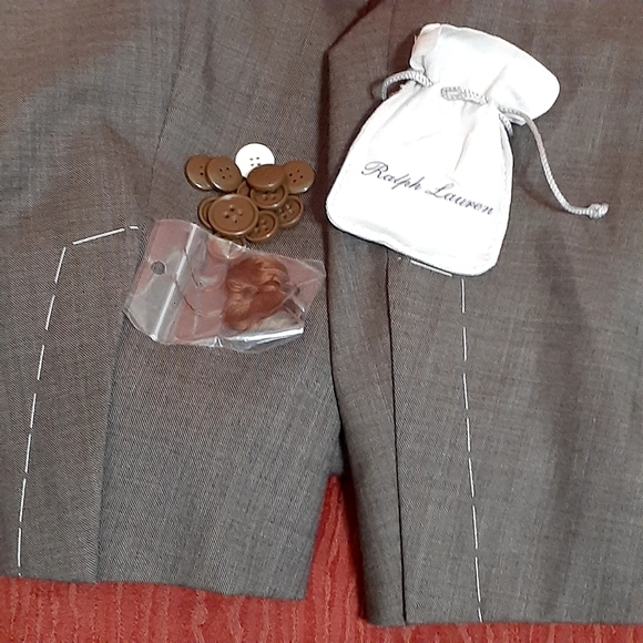 RALPH LAUREN PURPLE LABEL 2 Button Long Sleeve 100% Wool Blazer Men's Sz 44L - Picture 10 of 16